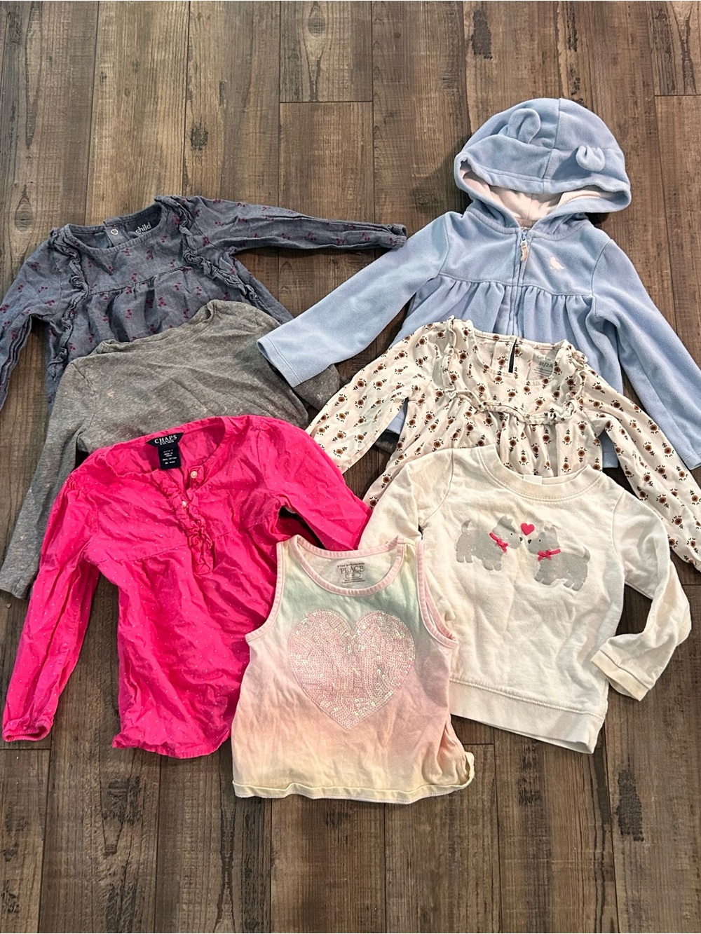 Lot Of Girls Clothing Size 2T 24 Months Mixed Brands Long Sleeves